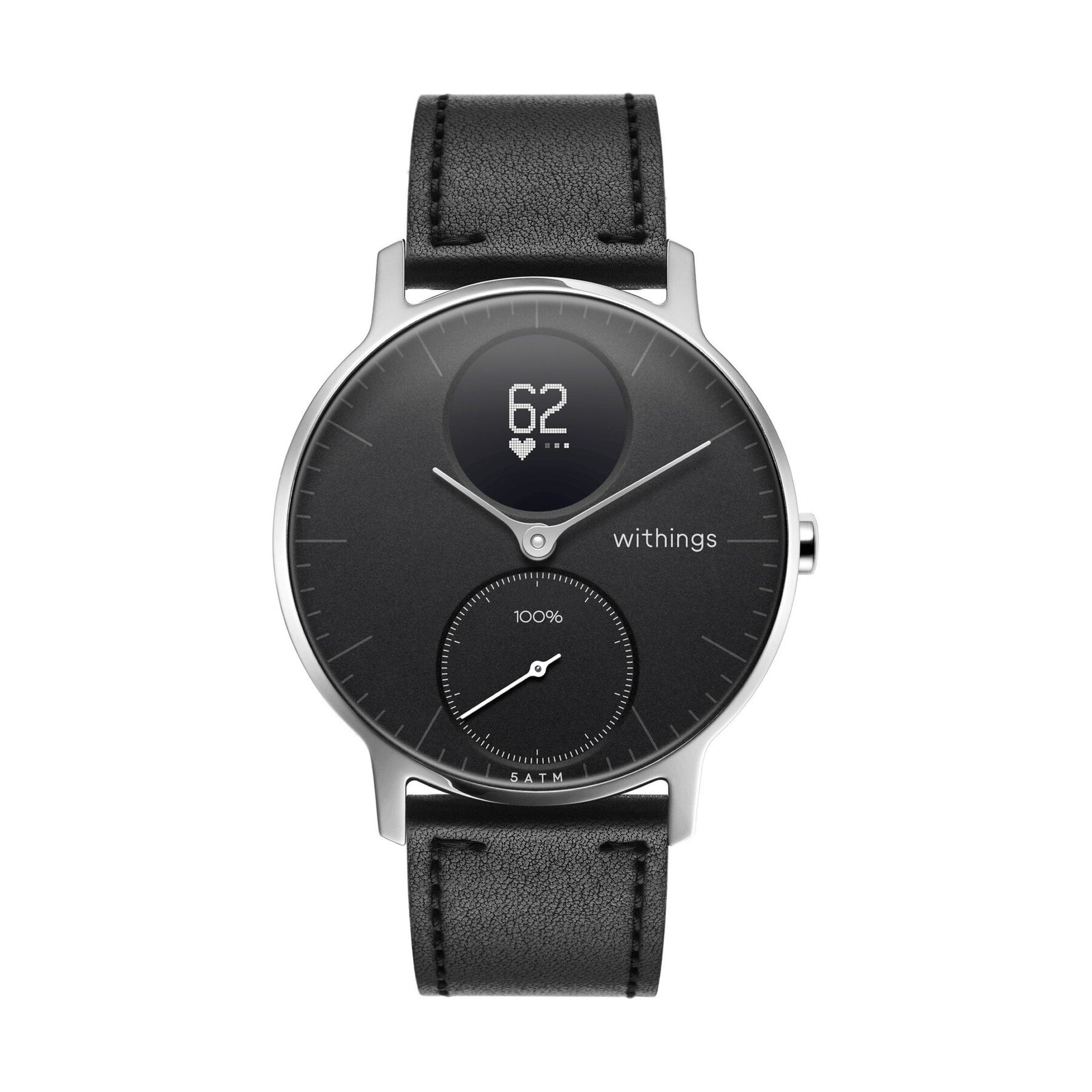 Leather Steel HR 36mm