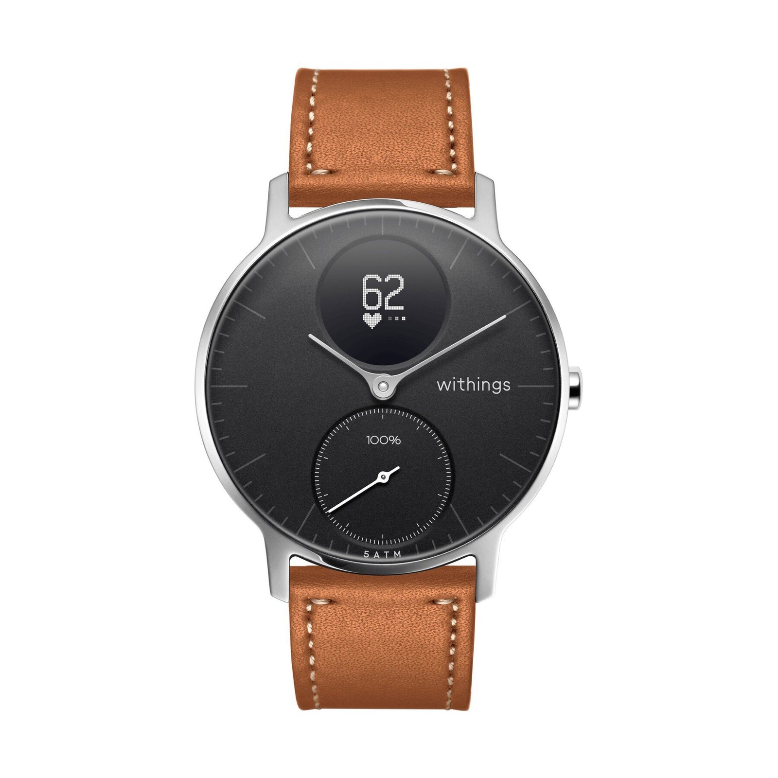 Leather Steel HR 36mm
